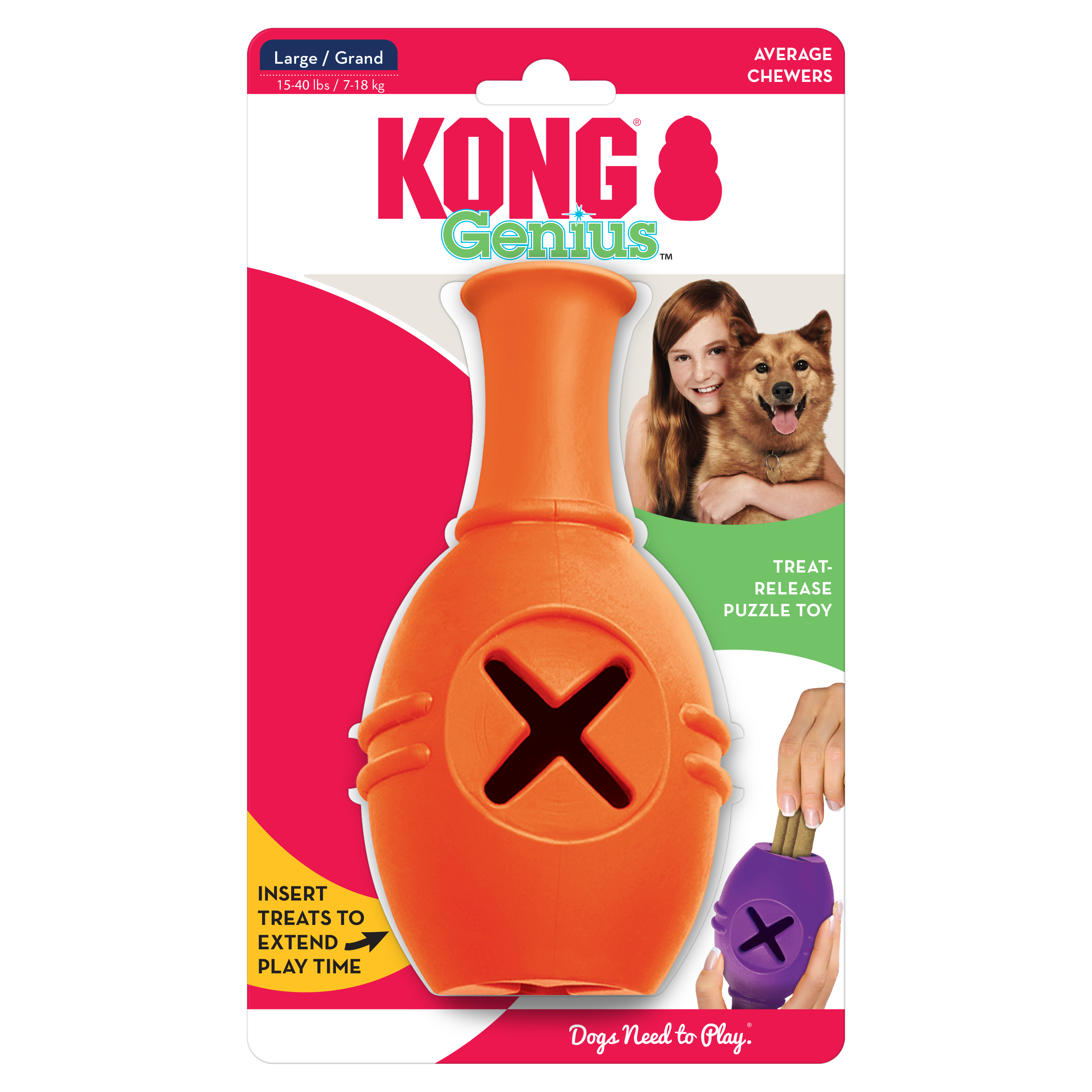 KONG Genius™ Leo Assorted Lg