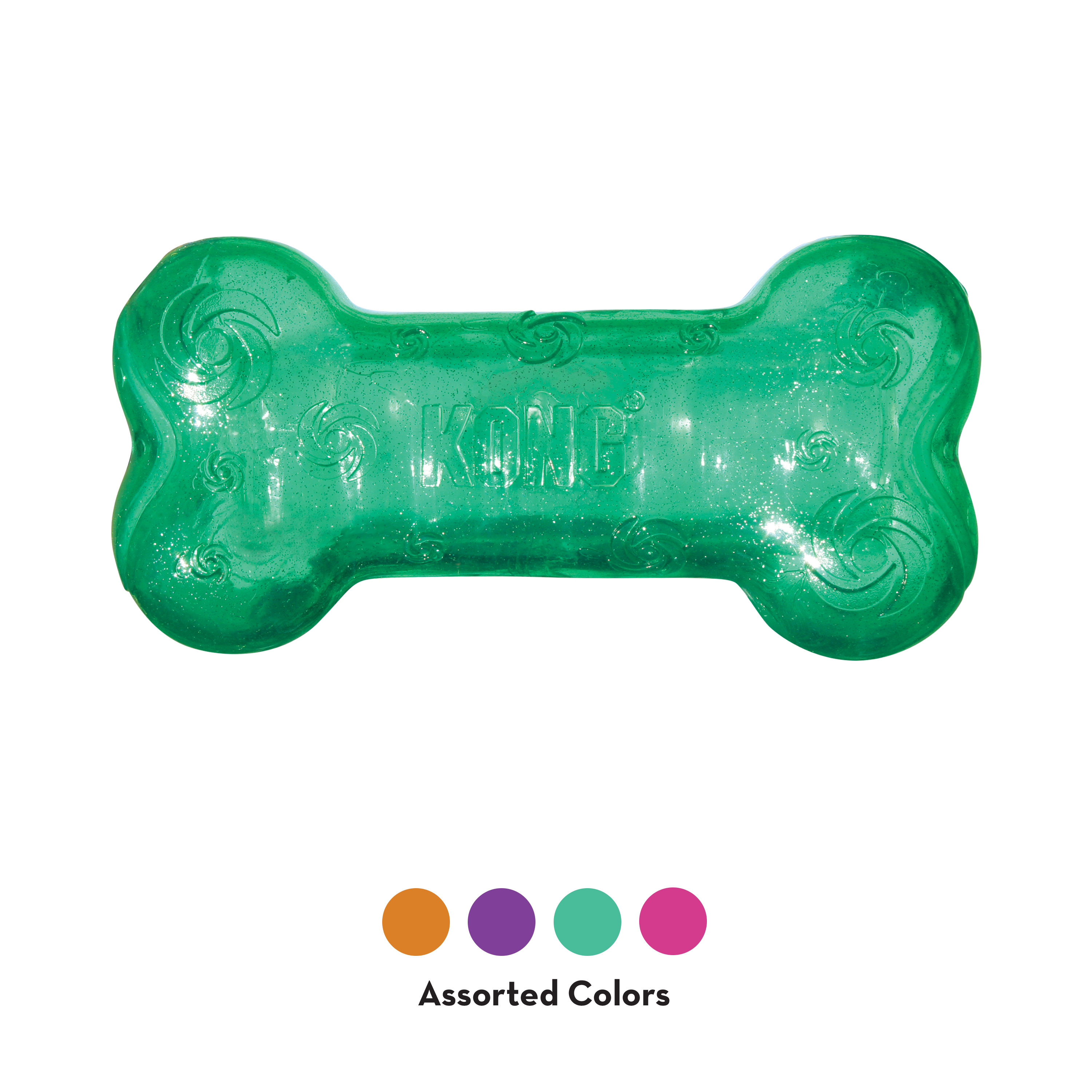 KONG Squeezz® Crackle Bone Assorted Lg