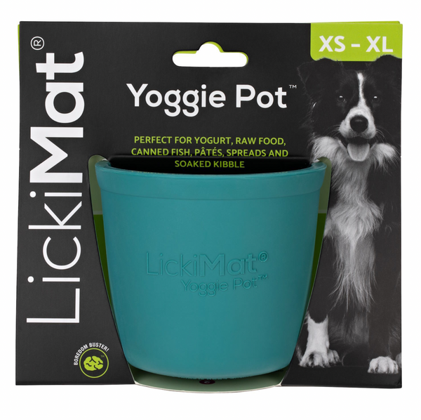 Lickimat Yoggie Pot Slow Feeder Dog Bowl