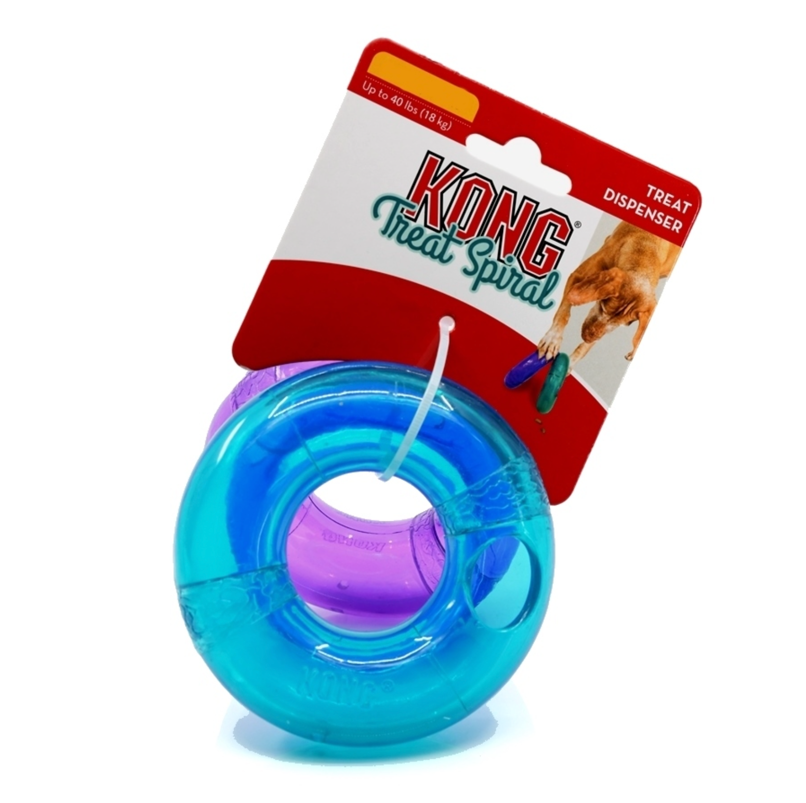 KONG Treat Spiral Rings Treat Dispensing Dog Toy - Large