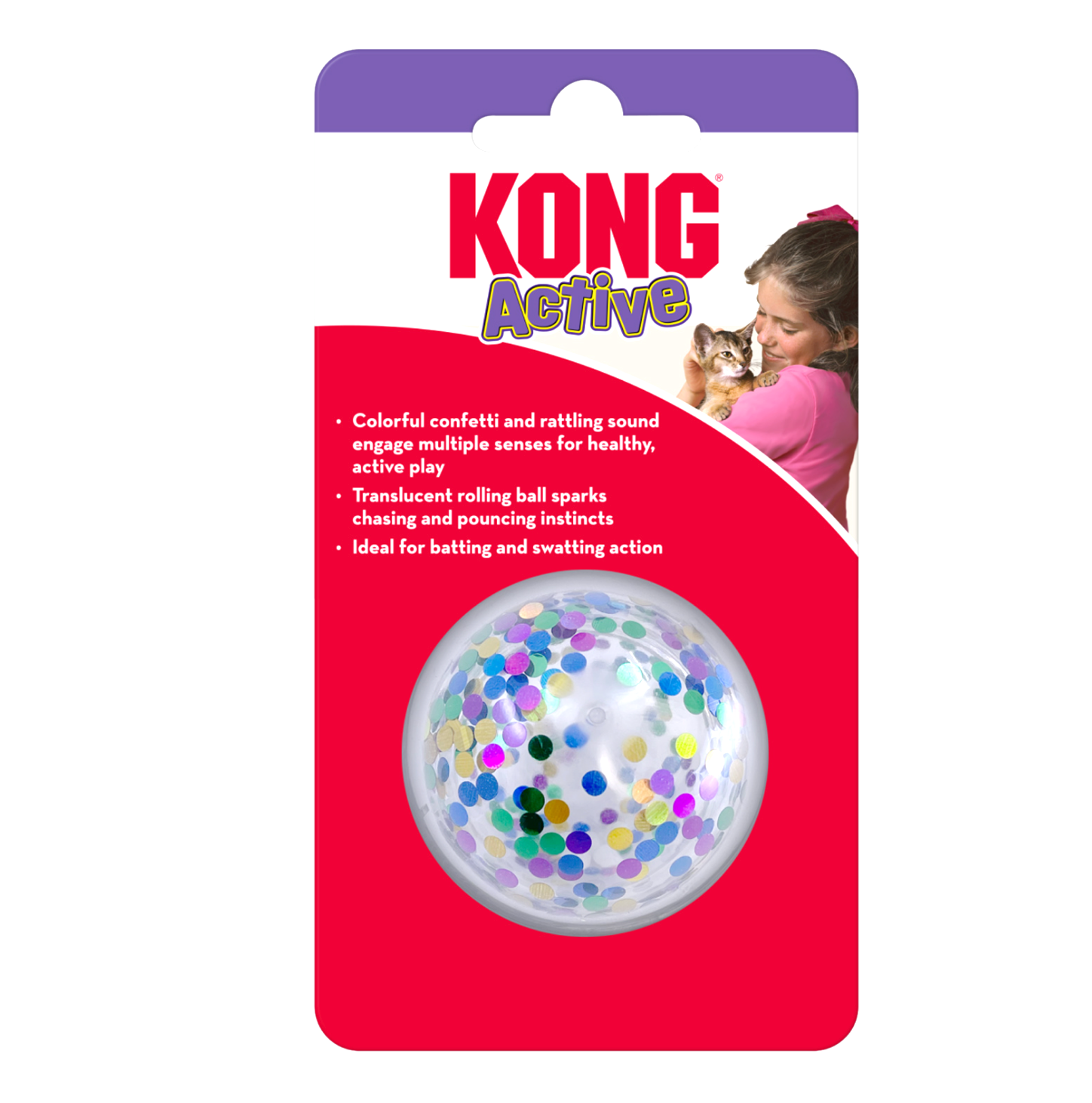 KONG Cat Active Confetti Ball