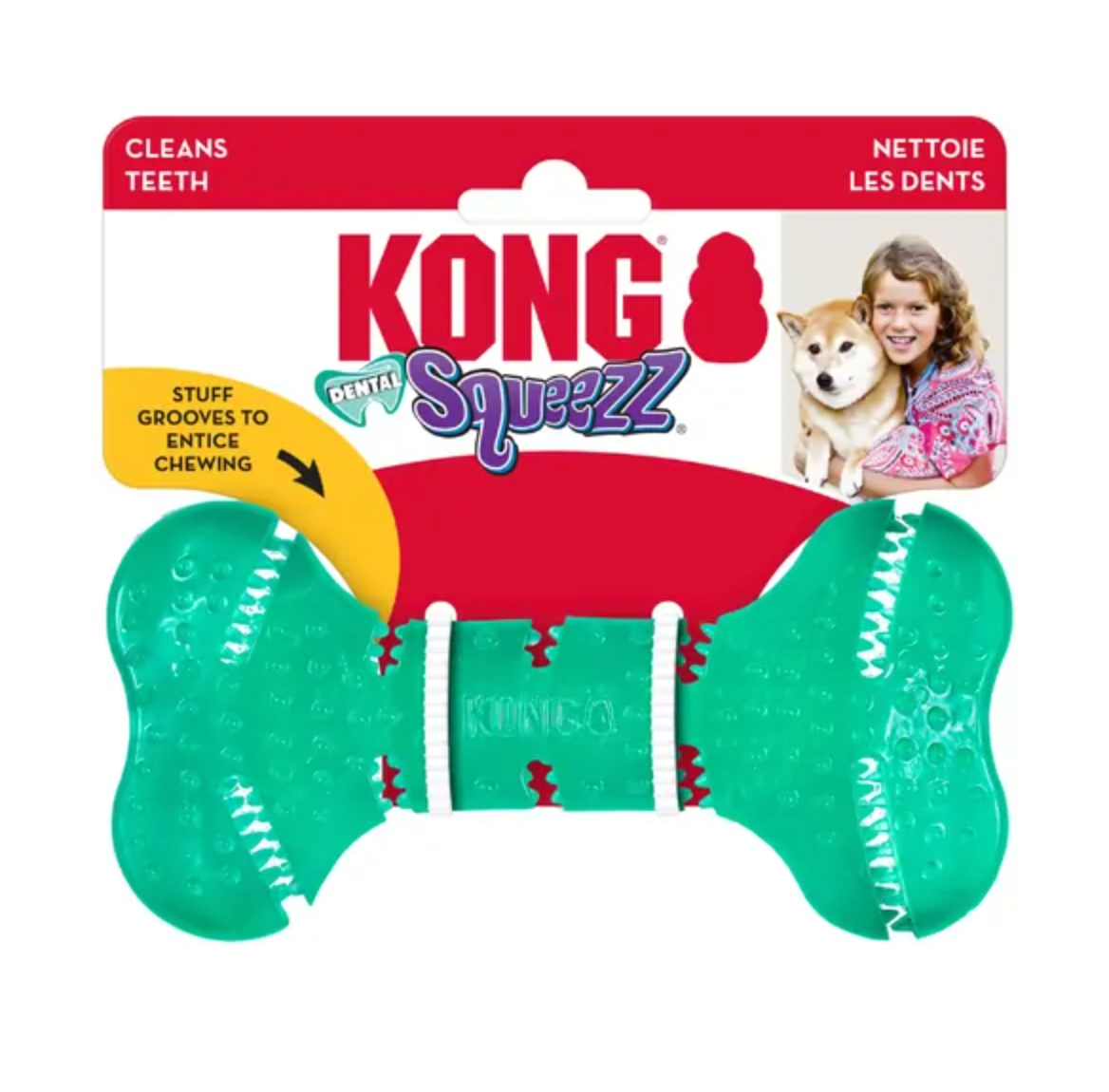 KONG Squeezz® Dental Bone Md