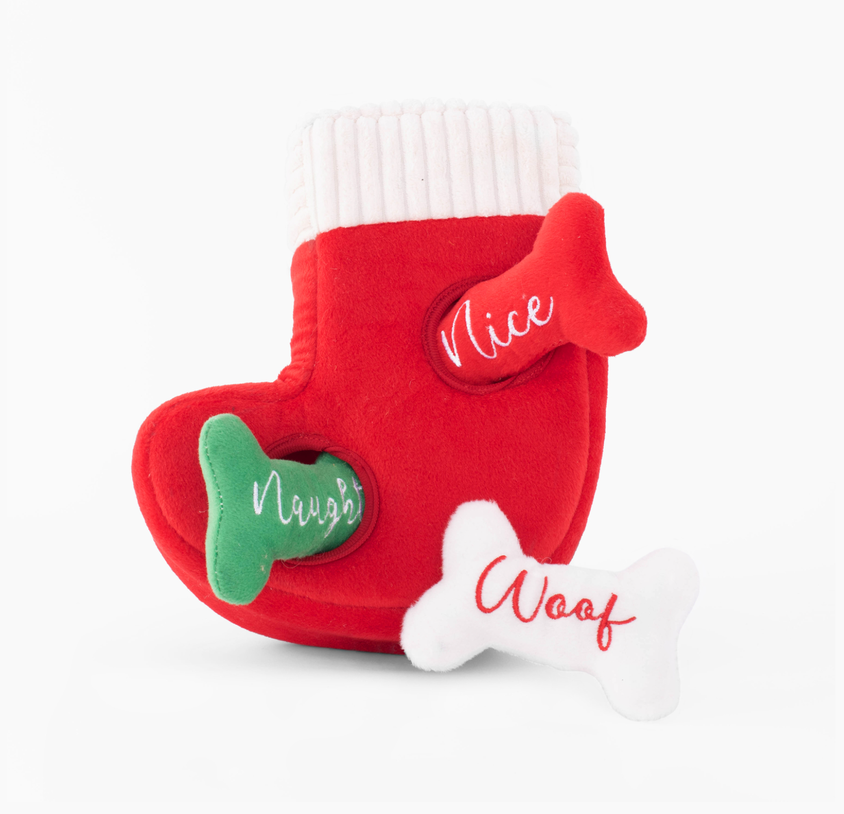 Zippy Paws Holiday Stocking Burrow Hide & Seek Dog Puzzle Toy