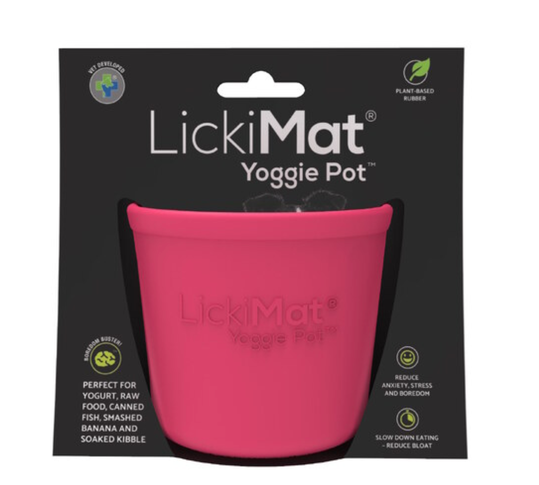 Lickimat Yoggie Pot Slow Feeder Dog Bowl