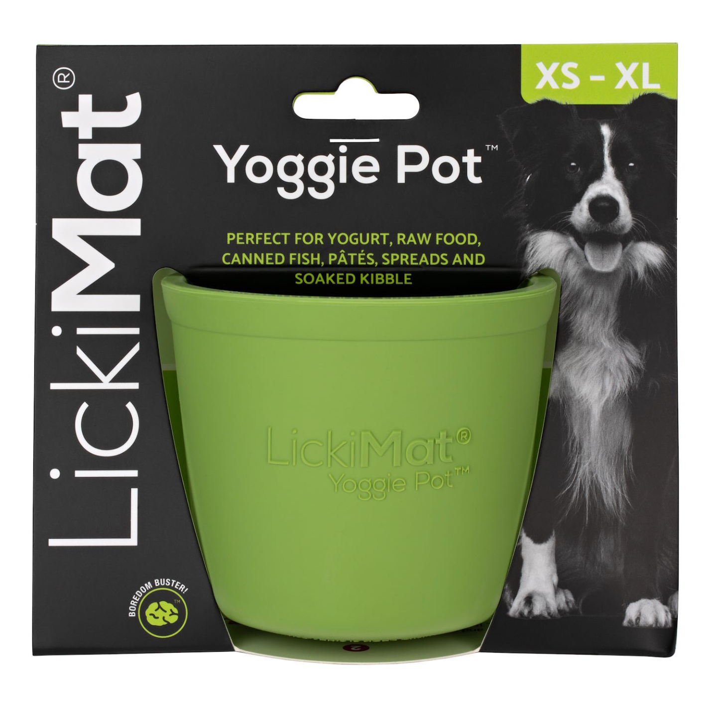 Lickimat Yoggie Pot Slow Feeder Dog Bowl