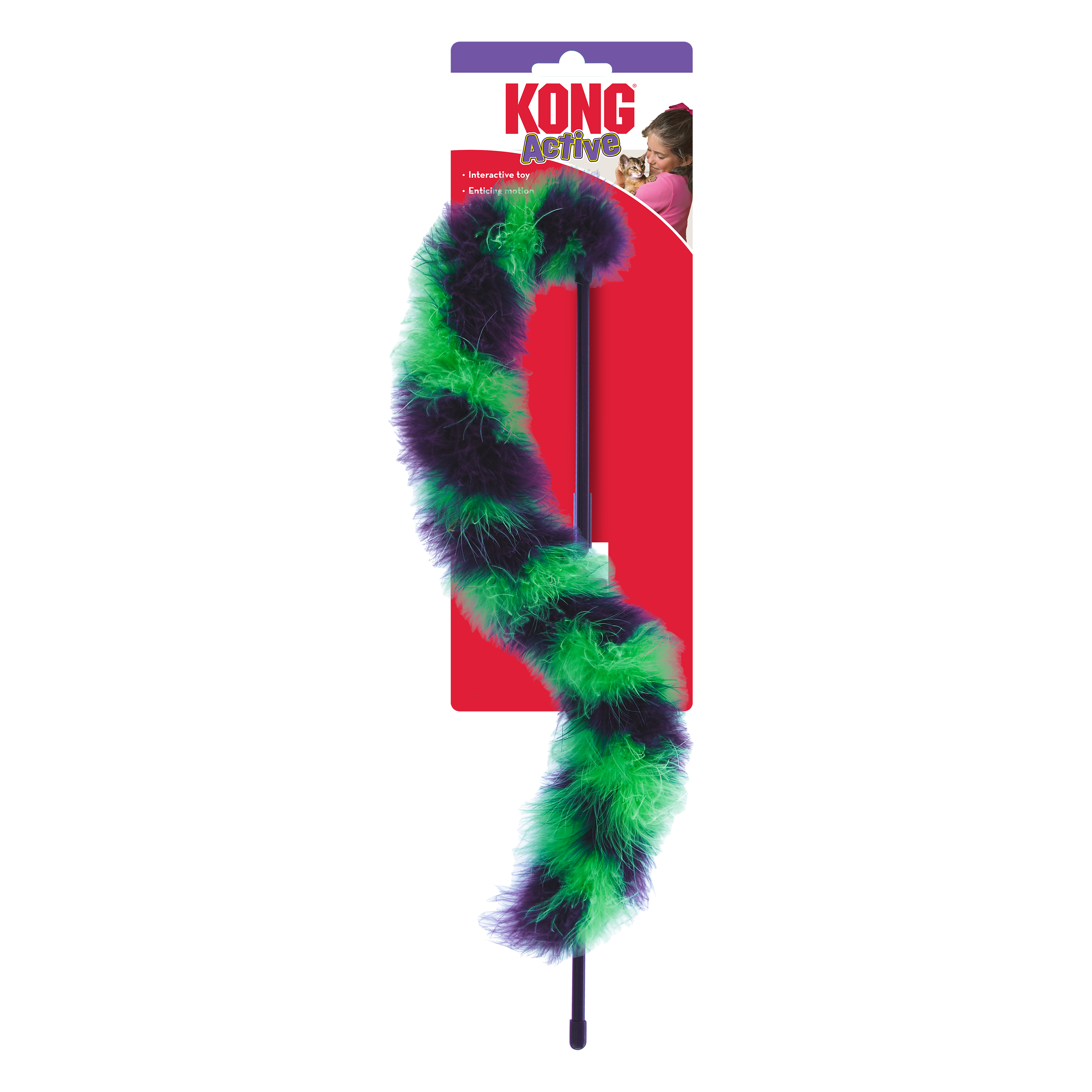 KONG Cat Active Twisted Boa Teaser Assorted