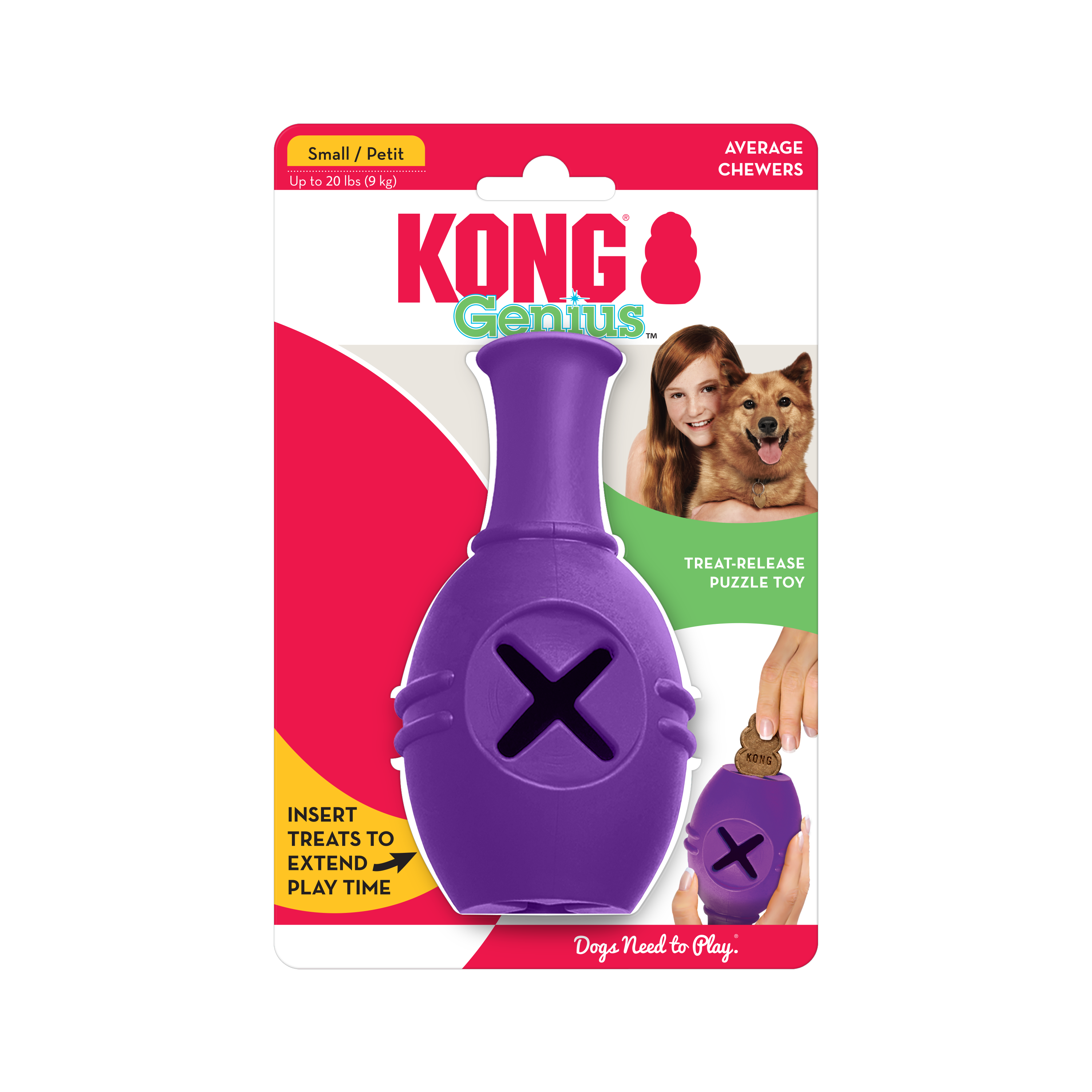 KONG Genius™ Leo Assorted Sm