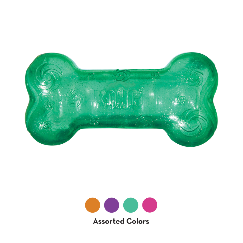 KONG Squeezz® Crackle Bone Assorted Lg