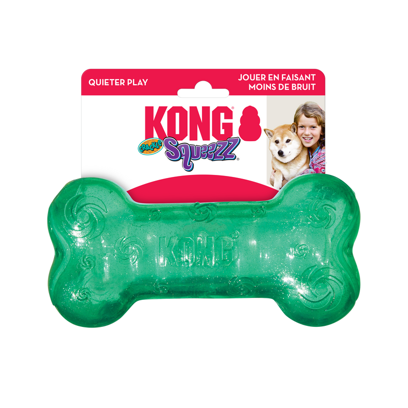 KONG Squeezz® Crackle Bone Assorted Lg