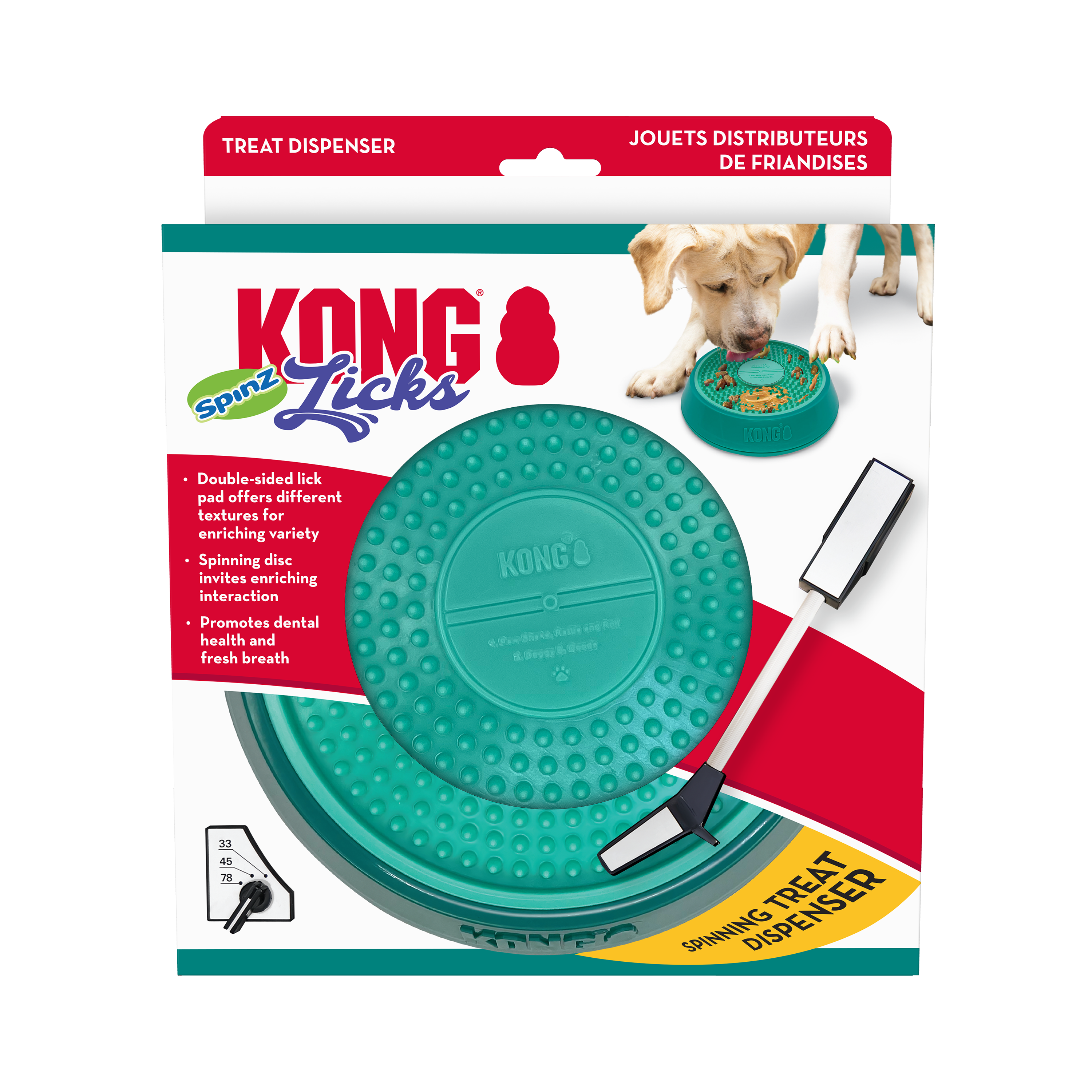 KONG Licks Spinz Lg