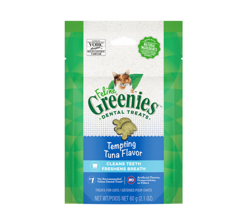 FELINE GREENIES™ Tempting Tuna Dental Cat Treats 60g