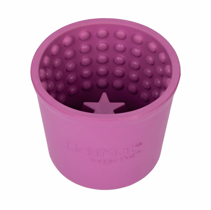 Lickimat Yoggie Pot Slow Feeder Dog Bowl