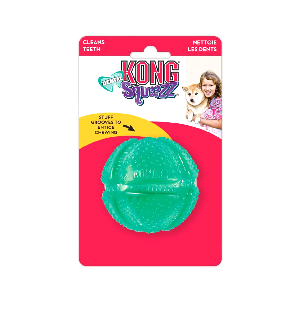 KONG Squeezz Dental Ball Md