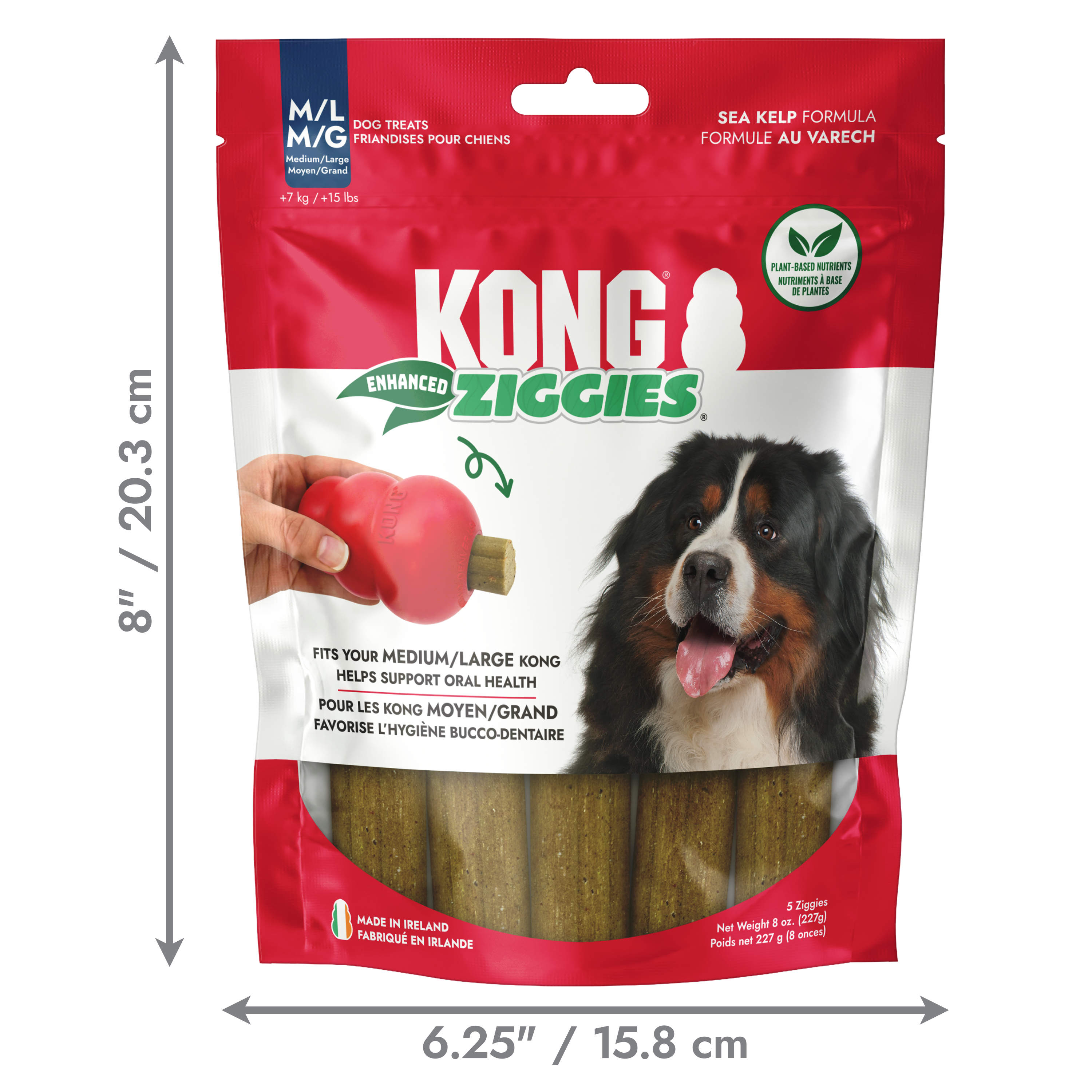 KONG Ziggies Enhanced Md/Lg