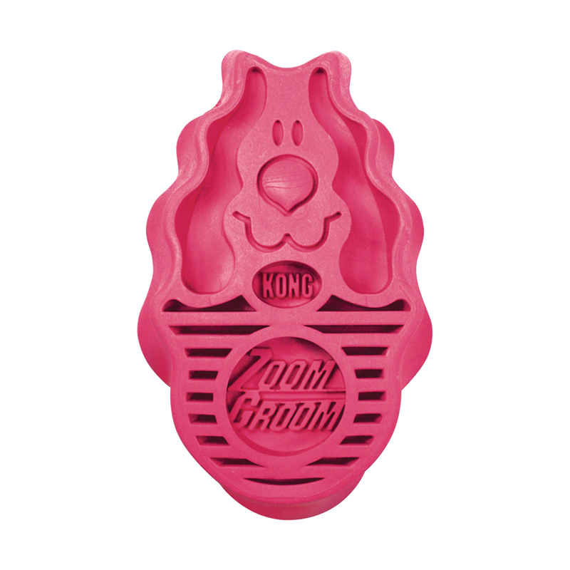 KONG ZoomGroom® Raspberry Lg