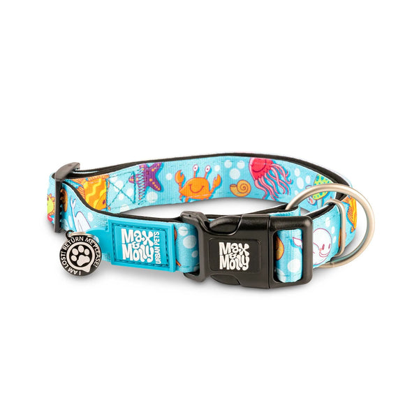 Max & Molly Smart ID Dog Collar - Blue Ocean