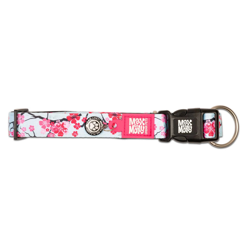 Max & Molly Smart ID Dog Collar - Cherry Blossom