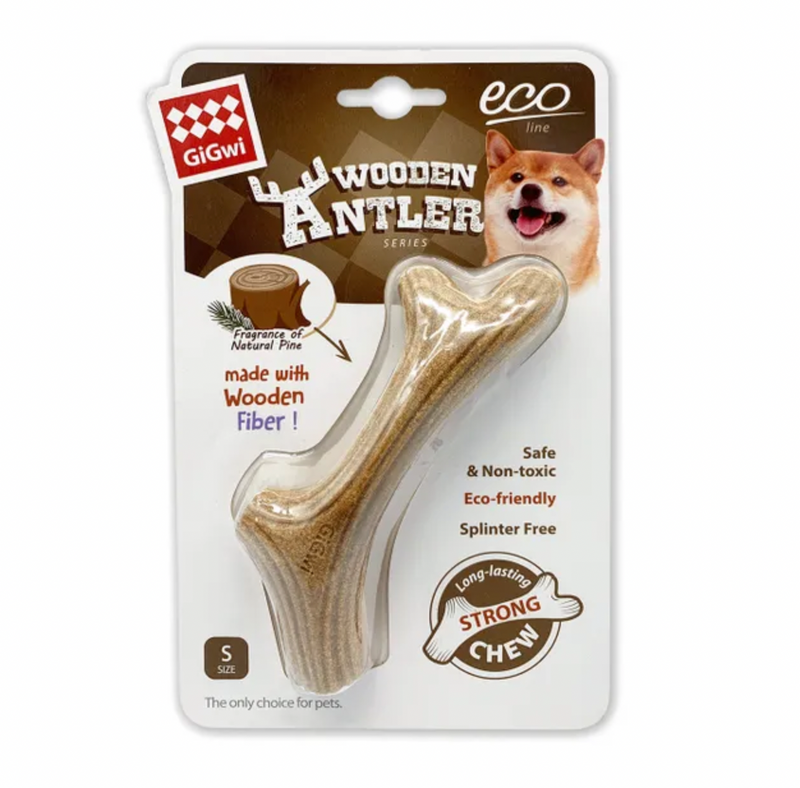 GiGwi Dog Chew Wooden Antler