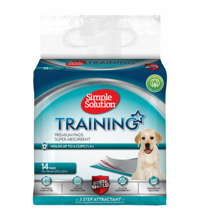 Simple Solution Super Absorbent Odour Neutralising Dog Training Pads - 14 Pads