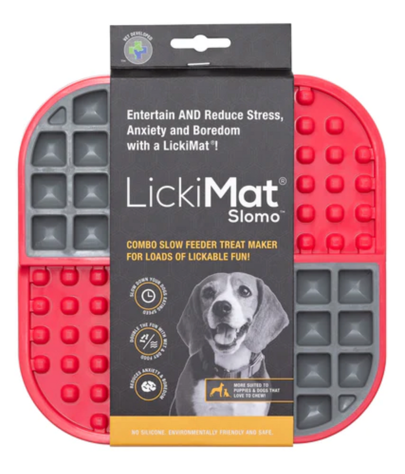 LickiMat Slomo Wet & Dry Double Slow Food Dog Bowl