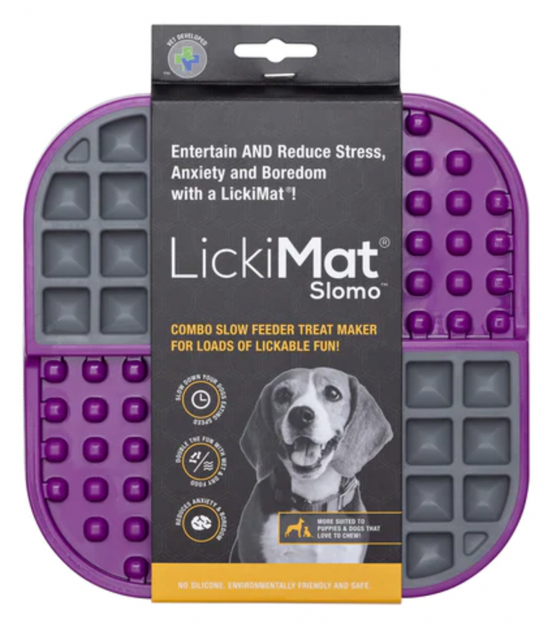 LickiMat Slomo Wet & Dry Double Slow Food Dog Bowl