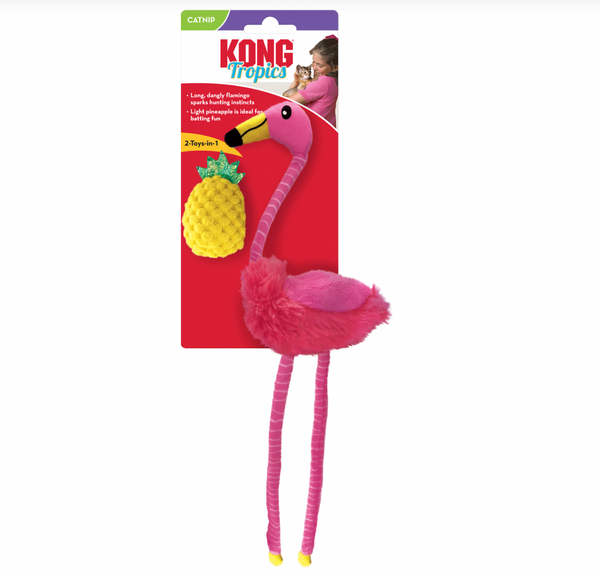 KONG Cat Tropics Flamingo’s 2-PK